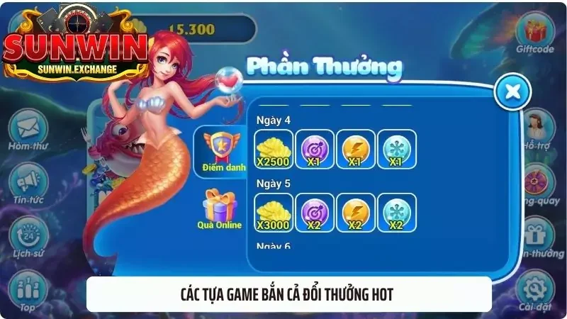 Các tựa game bắn cả đổi thưởng hot