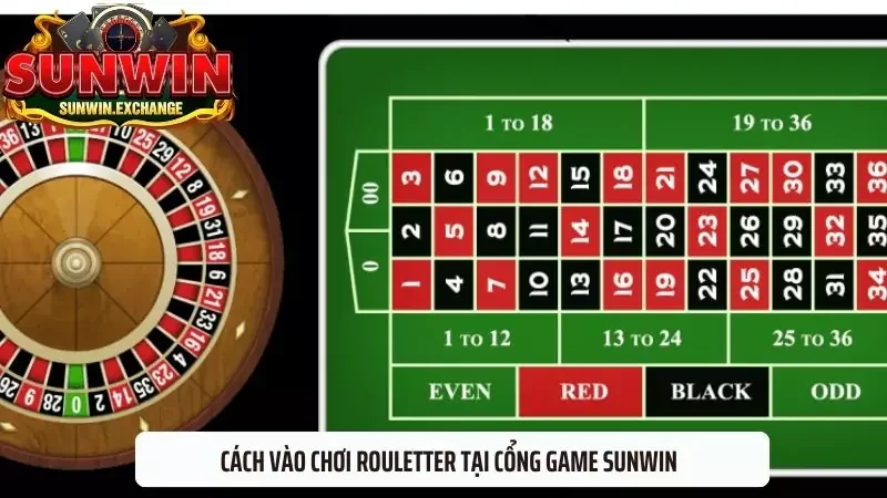 Cách vào chơi Roulette tại cổng game SUNWIN