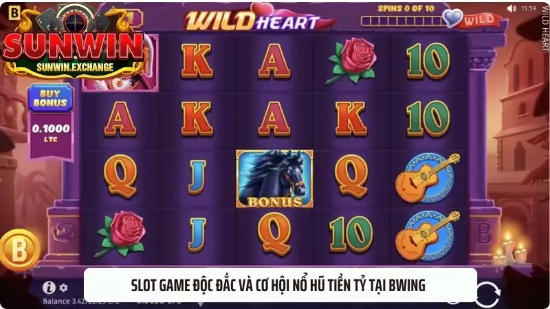 Slot game độc đắc và cơ hội nổ hũ tiền tỷ tại Bwing